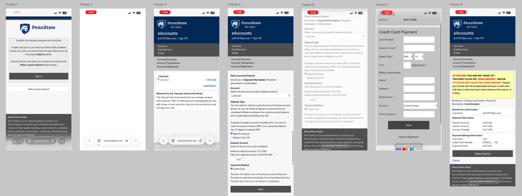 Final design — original Re-engineering the campus wallet for zero friction flow