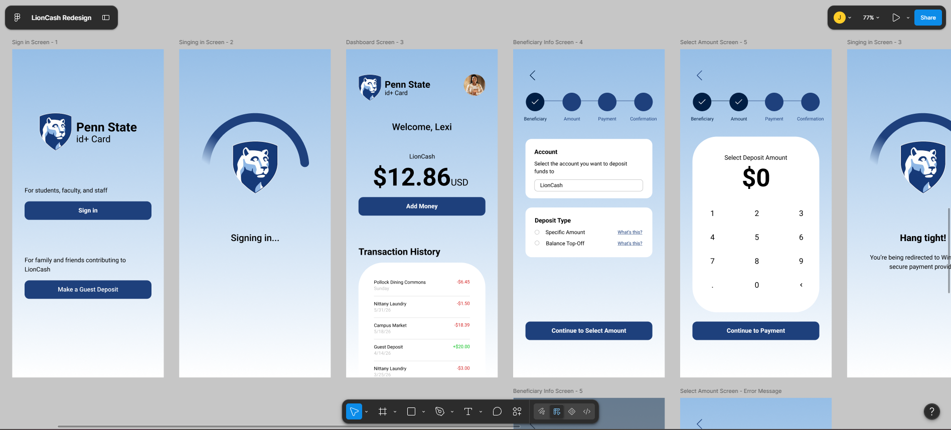 Re-engineering the campus wallet for zero friction — full flow